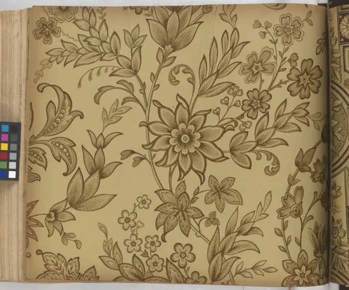Framed Print : Page from New Artistic Wall Papers Framed Print : Page from New Artistic Wall Papers