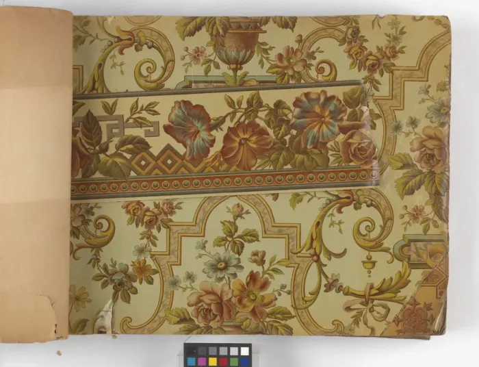 Framed Print : Page from New Artistic Wall Papers Framed Print : Page from New Artistic Wall Papers
