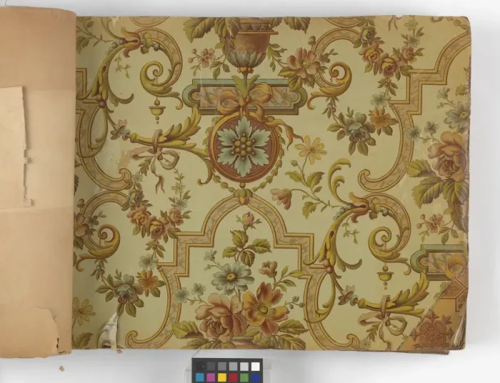 Framed Print : Page from New Artistic Wall Papers Framed Print : Page from New Artistic Wall Papers