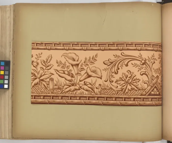 Framed Print : Page from New Artistic Wall Papers Framed Print : Page from New Artistic Wall Papers