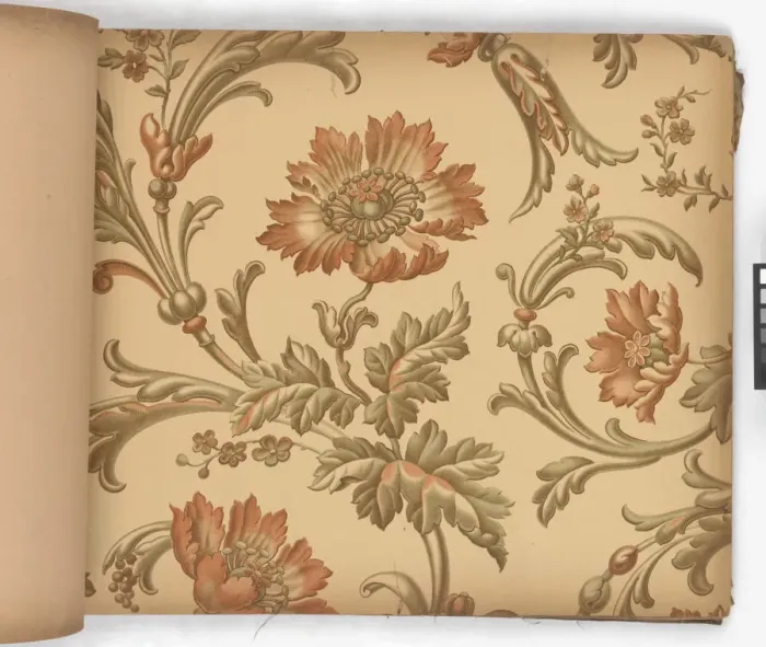 Framed Print : Page from New Artistic Wall Papers