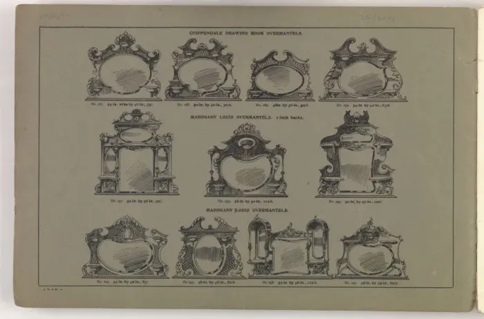 Framed Print : Page from New Illustrated Catalogue of Furniture Framed Print : Page from New Illustrated Catalogue of Furniture