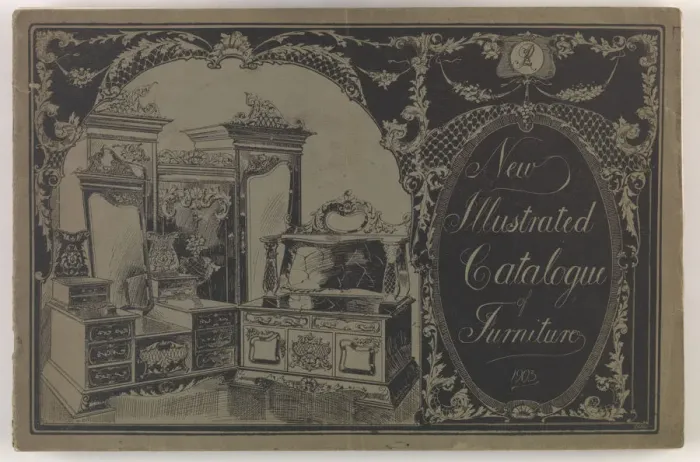 Framed Print : Page from New Illustrated Catalogue of Furniture Framed Print : Page from New Illustrated Catalogue of Furniture