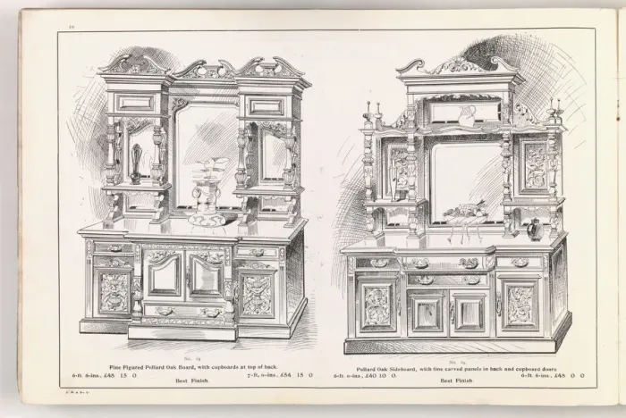 Framed Print : Page from New Illustrated Catalogue of Furniture Framed Print : Page from New Illustrated Catalogue of Furniture