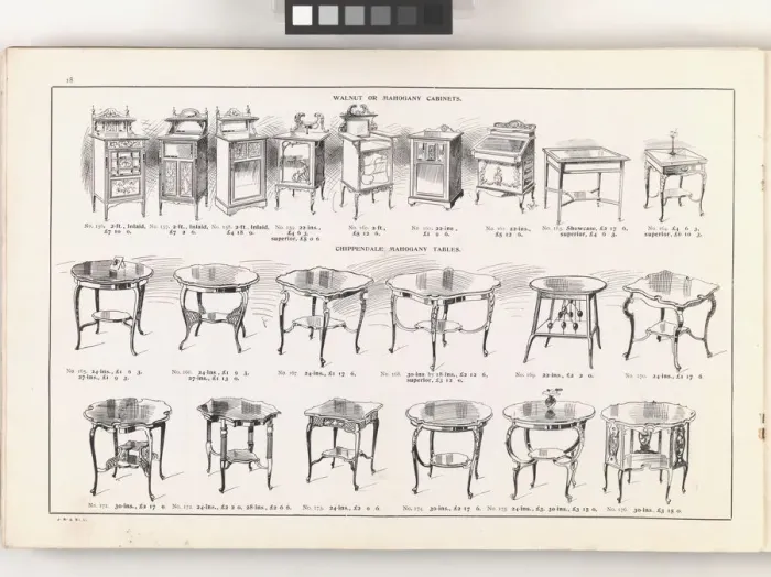 Framed Print : Page from New Illustrated Catalogue of Furniture Framed Print : Page from New Illustrated Catalogue of Furniture
