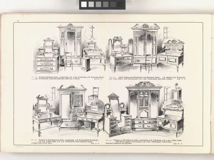Framed Print : Page from New Illustrated Catalogue of Furniture Framed Print : Page from New Illustrated Catalogue of Furniture