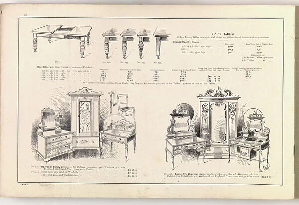Page from New Illustrated Catalogue of Furniture