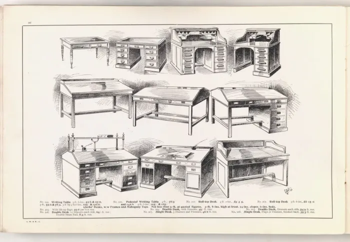 Framed Print : Page from New Illustrated Catalogue of Furniture Framed Print : Page from New Illustrated Catalogue of Furniture