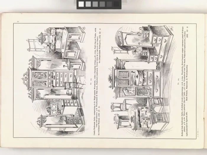 Framed Print : Page from New Illustrated Catalogue of Furniture Framed Print : Page from New Illustrated Catalogue of Furniture