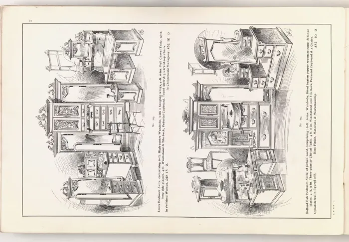 Framed Print : Page from New Illustrated Catalogue of Furniture Framed Print : Page from New Illustrated Catalogue of Furniture