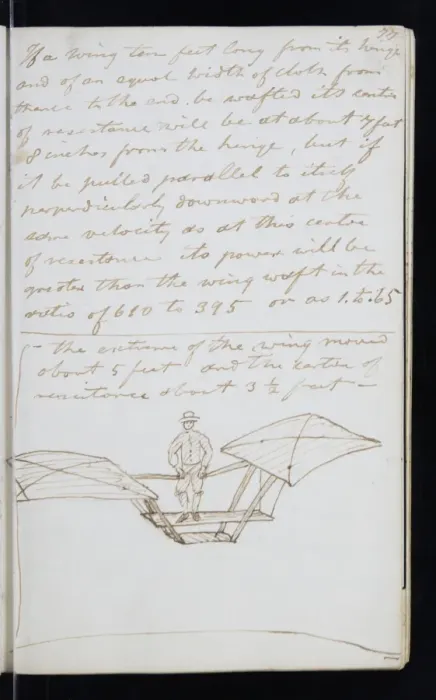 Framed Print : Page from the original notebook of George Cayley Framed Print : Page from the original notebook of George Cayley