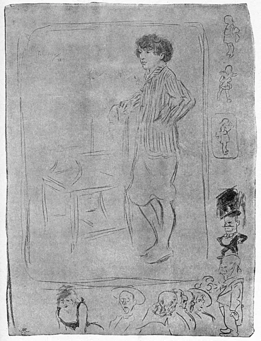 Framed Print : A page from Phil Mays sketch book Framed Print : A page from Phil Mays sketch book