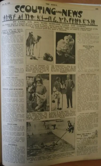 Framed Print : Page from The Scout newspaper Framed Print : Page from The Scout newspaper