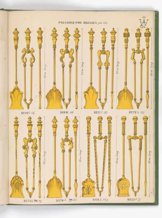 Framed Print : Page from Special New Designs of Brass and Iron Fenders, Fi Framed Print : Page from Special New Designs of Brass and Iron Fenders, Fi