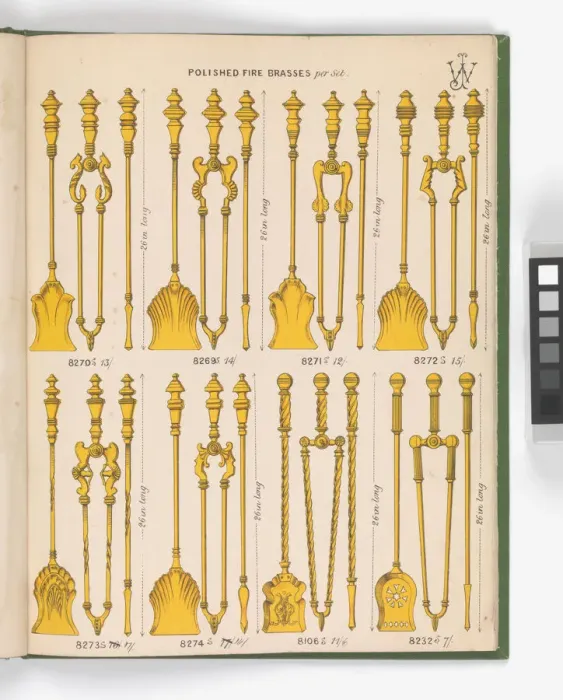 Framed Print : Page from Special New Designs of Brass and Iron Fenders, Fi Framed Print : Page from Special New Designs of Brass and Iron Fenders, Fi