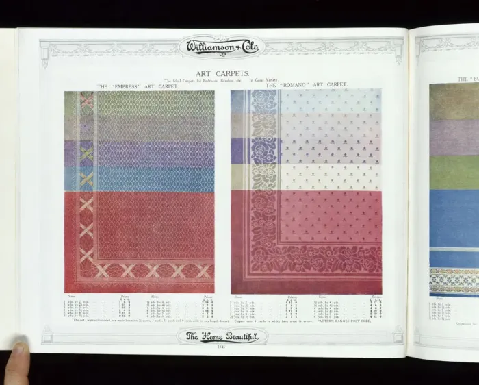 Framed Print : Page from Unique guide to artistic furnishing: The home bea Framed Print : Page from Unique guide to artistic furnishing: The home bea