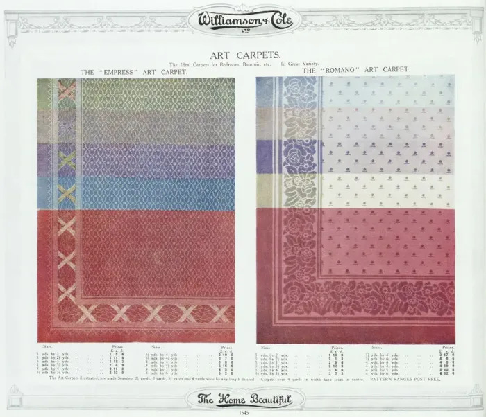 Framed Print : Page from Unique guide to artistic furnishing: The home bea Framed Print : Page from Unique guide to artistic furnishing: The home bea