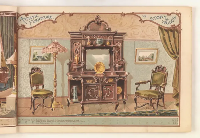 Framed Print : Page from Useful Artistic Furniture Framed Print : Page from Useful Artistic Furniture