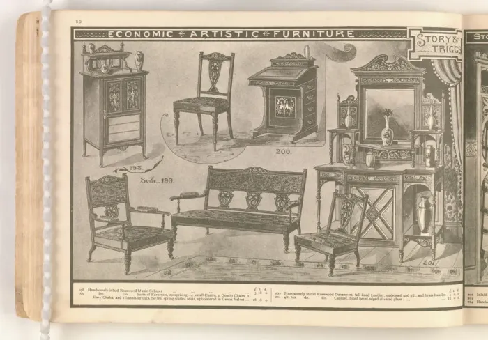 Framed Print : Page from Useful Artistic Furniture Framed Print : Page from Useful Artistic Furniture