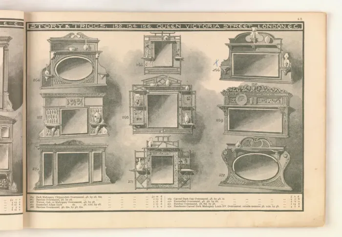 Framed Print : Page from Useful Artistic Furniture Framed Print : Page from Useful Artistic Furniture