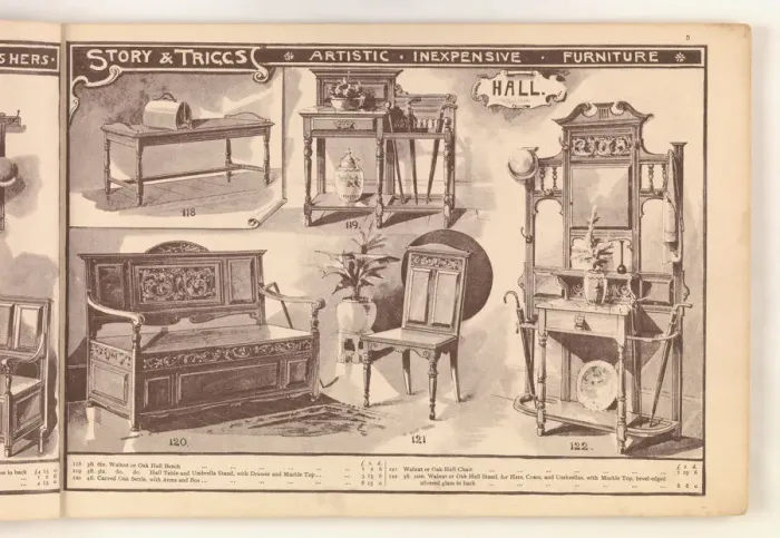 Framed Print : Page from Useful Artistic Furniture Framed Print : Page from Useful Artistic Furniture
