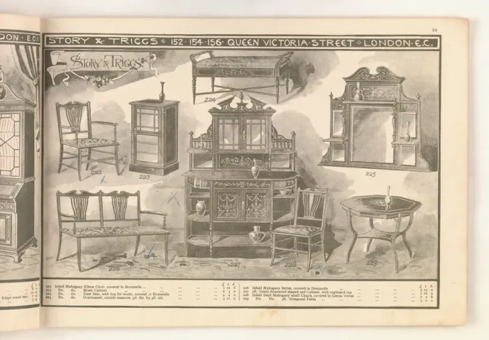 Framed Print : Page from Useful Artistic Furniture Framed Print : Page from Useful Artistic Furniture
