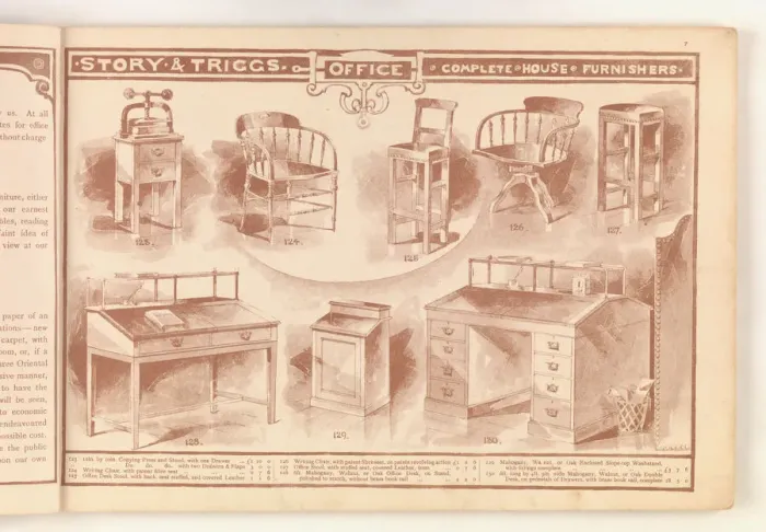 Framed Print : Page from Useful Artistic Furniture Framed Print : Page from Useful Artistic Furniture