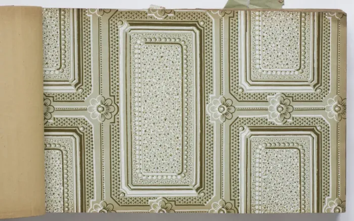 Framed Print : Page from a wallpaper sample book Framed Print : Page from a wallpaper sample book
