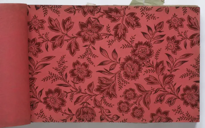 Framed Print : Page from a wallpaper sample book Framed Print : Page from a wallpaper sample book