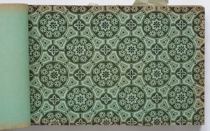 Framed Print : Page from a wallpaper sample book Framed Print : Page from a wallpaper sample book
