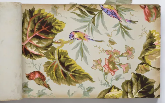 Framed Print : Page from a wallpaper sample book Framed Print : Page from a wallpaper sample book