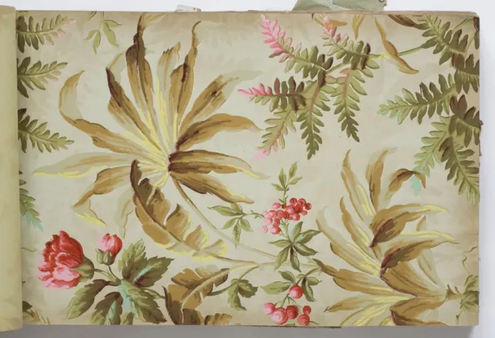 Framed Print : Page from a wallpaper sample book Framed Print : Page from a wallpaper sample book