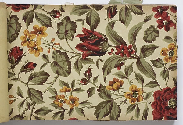 Page from a wallpaper sample book