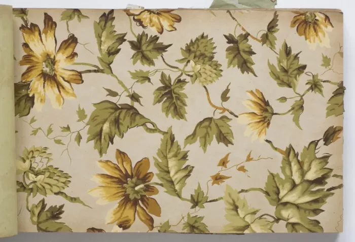 Framed Print : Page from a wallpaper sample book Framed Print : Page from a wallpaper sample book