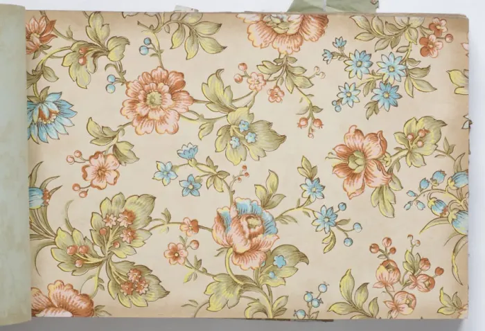 Framed Print : Page from a wallpaper sample book Framed Print : Page from a wallpaper sample book