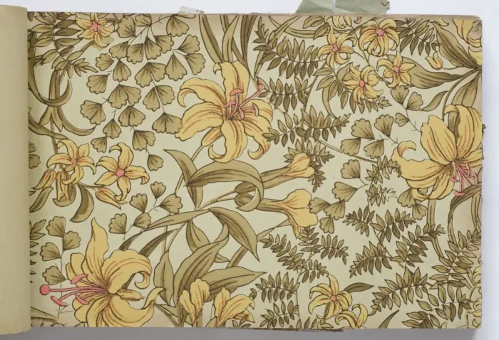 Framed Print : Page from a wallpaper sample book Framed Print : Page from a wallpaper sample book