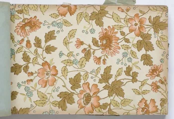 Framed Print : Page from a wallpaper sample book Framed Print : Page from a wallpaper sample book