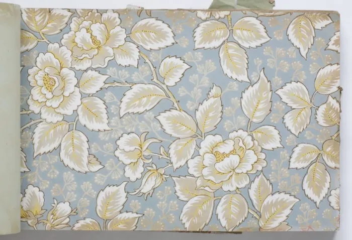 Framed Print : Page from a wallpaper sample book Framed Print : Page from a wallpaper sample book