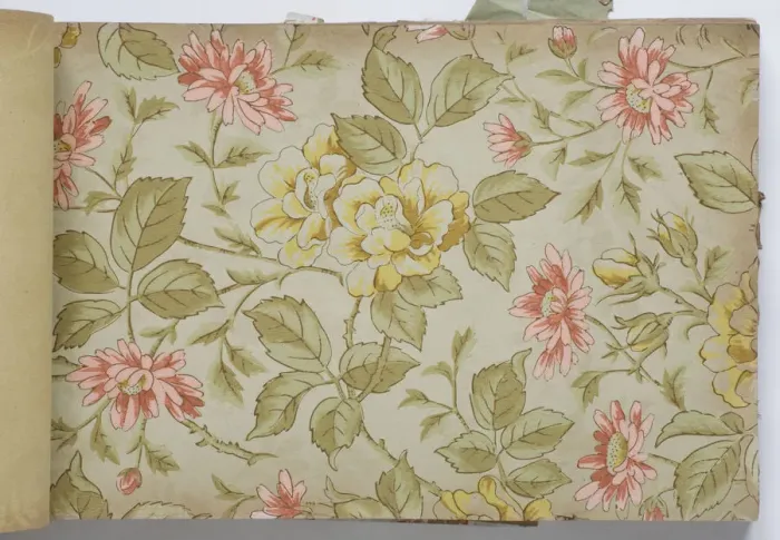 Framed Print : Page from a wallpaper sample book Framed Print : Page from a wallpaper sample book