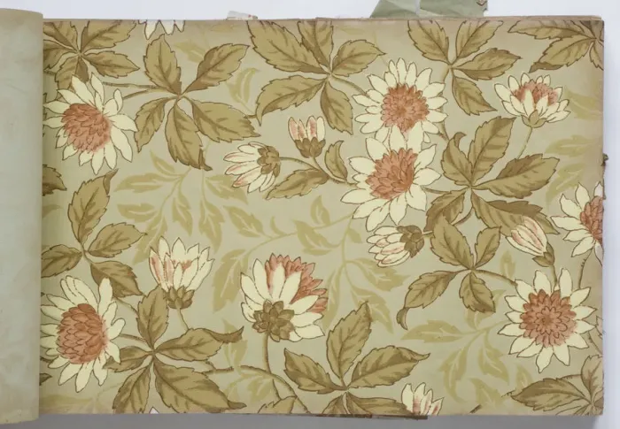 Framed Print : Page from a wallpaper sample book Framed Print : Page from a wallpaper sample book