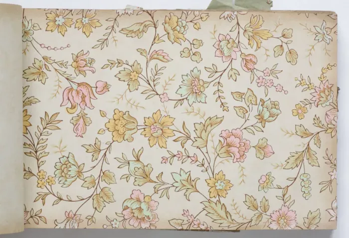 Framed Print : Page from a wallpaper sample book Framed Print : Page from a wallpaper sample book