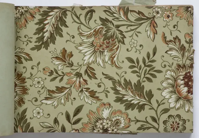 Framed Print : Page from a wallpaper sample book Framed Print : Page from a wallpaper sample book
