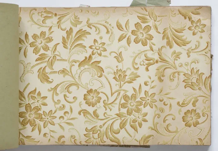 Framed Print : Page from a wallpaper sample book Framed Print : Page from a wallpaper sample book
