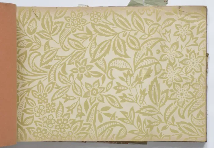 Framed Print : Page from a wallpaper sample book Framed Print : Page from a wallpaper sample book