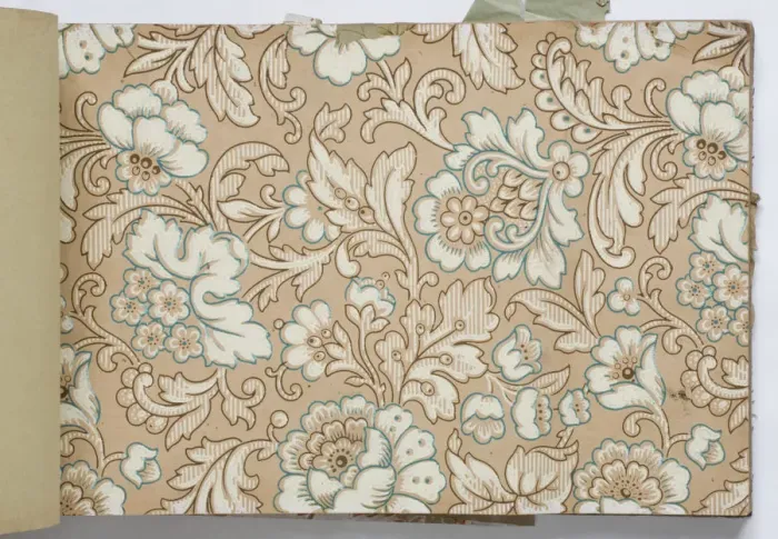 Framed Print : Page from a wallpaper sample book Framed Print : Page from a wallpaper sample book