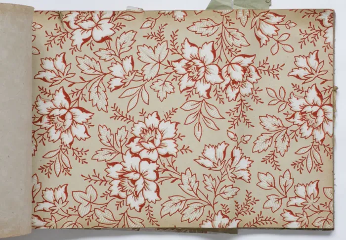Framed Print : Page from a wallpaper sample book Framed Print : Page from a wallpaper sample book