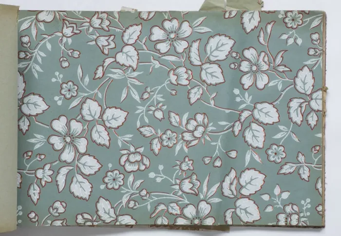 Framed Print : Page from a wallpaper sample book Framed Print : Page from a wallpaper sample book