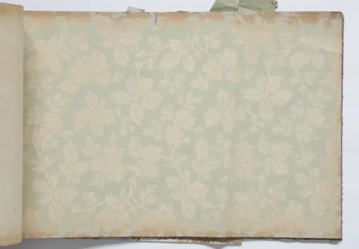 Framed Print : Page from a wallpaper sample book Framed Print : Page from a wallpaper sample book