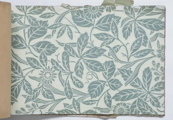 Framed Print : Page from a wallpaper sample book Framed Print : Page from a wallpaper sample book