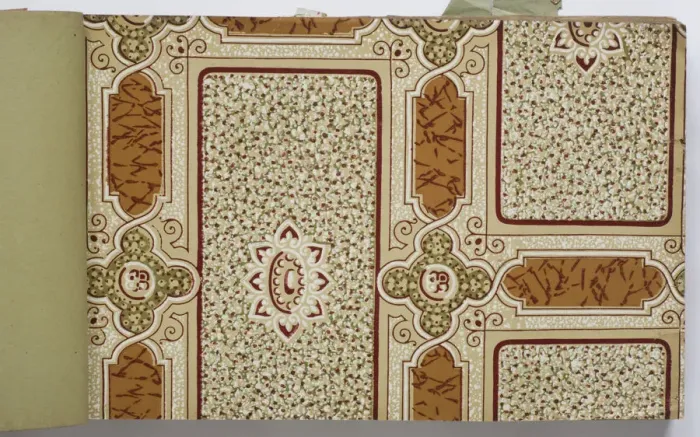 Framed Print : Page from a wallpaper sample book Framed Print : Page from a wallpaper sample book